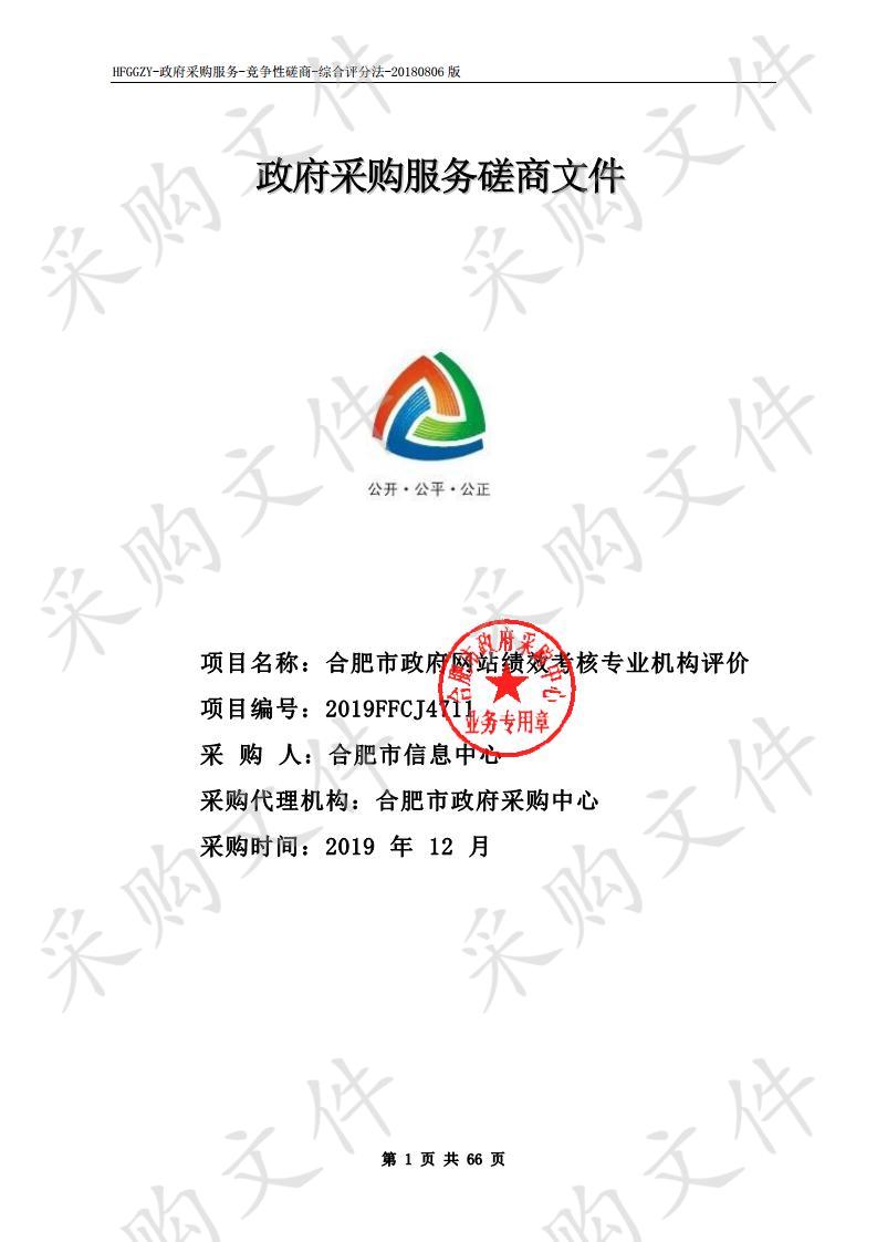 合肥市政府网站绩效考核专业机构评价项目