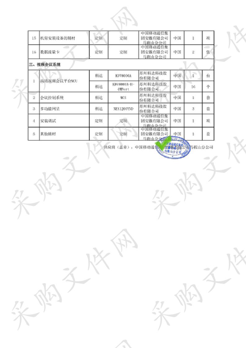 和县公安局社会治安高清视频监控五期工程（第二次）