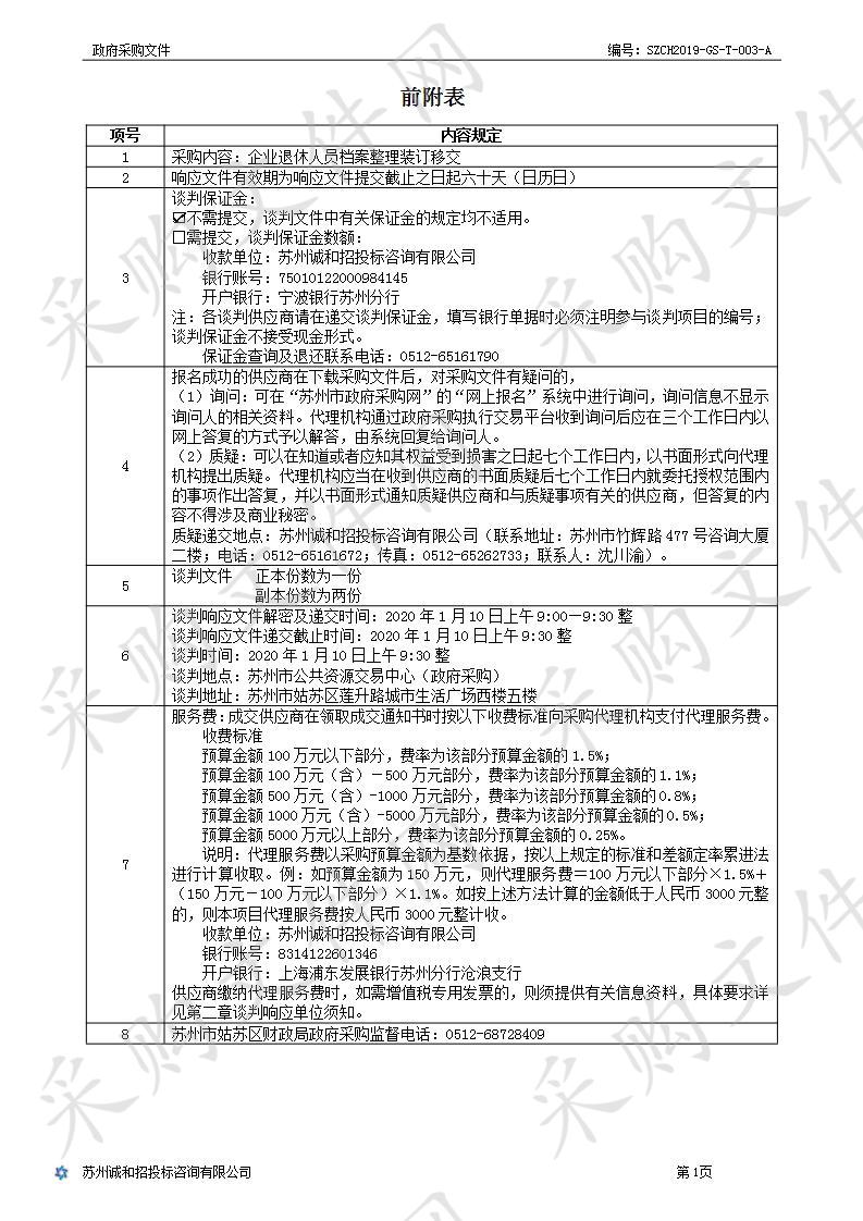 企业退休人员档案整理装订移交