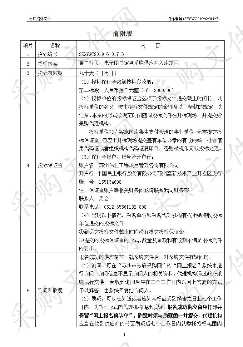 2019-2020年度纸质图书、电子图书定点采购供应商入库项目