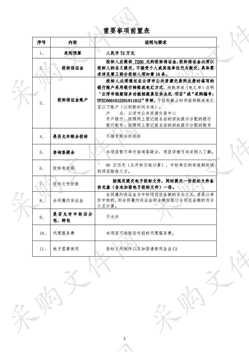 云浮市档案馆多功能档案真空杀虫机项目