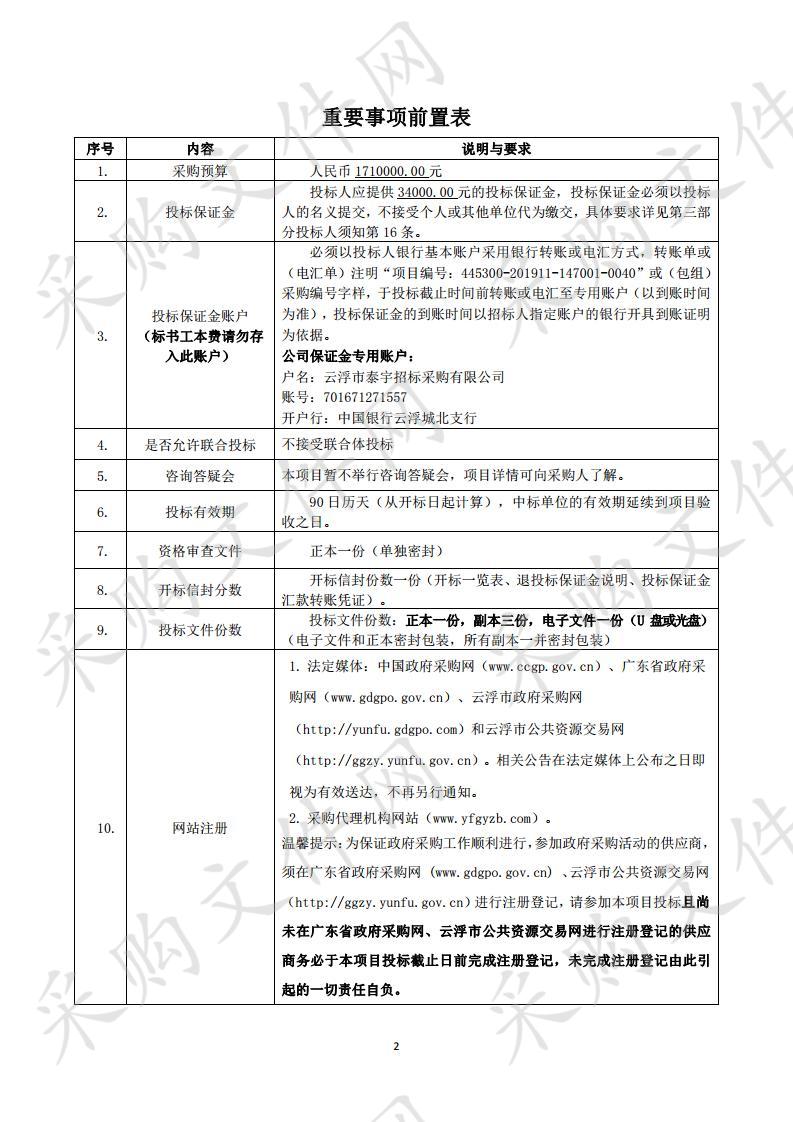 云浮市消防支队消防装备采购项目