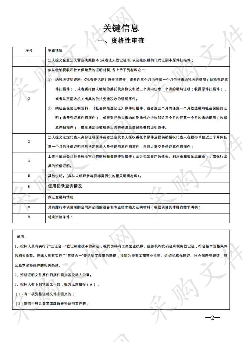 医院物业管理招标采购