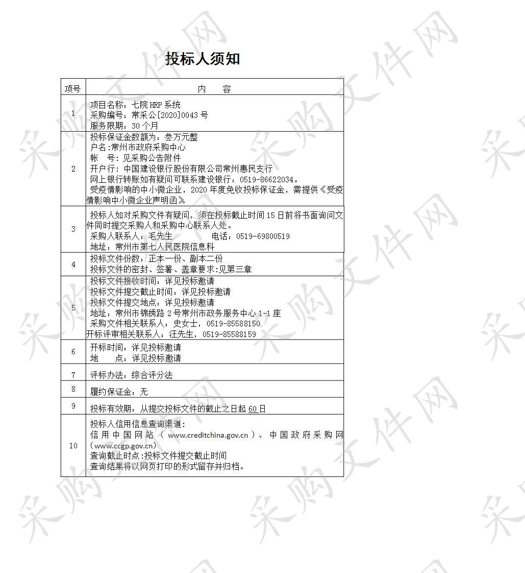 七院HRP系统