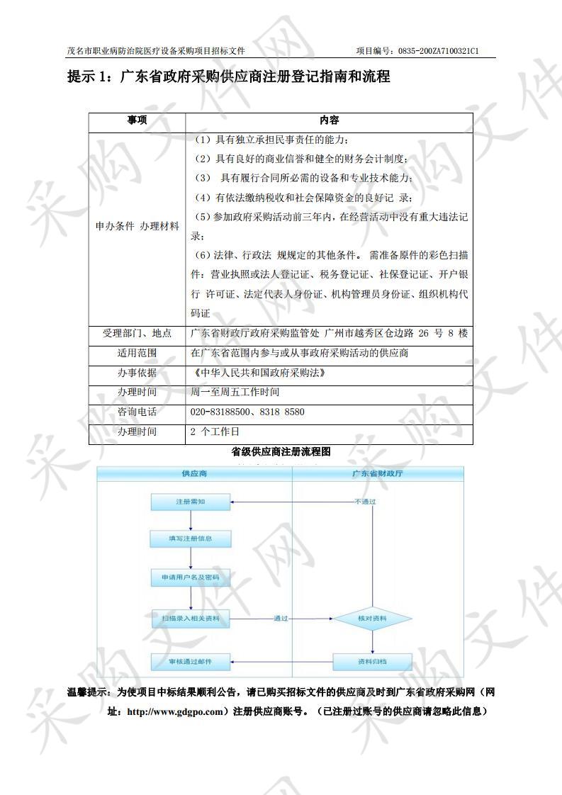 医疗设备采购项目