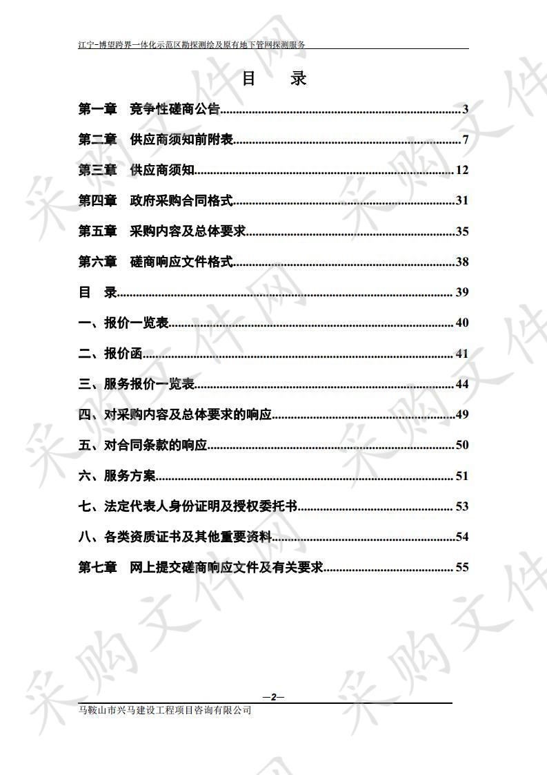 江宁-博望跨界一体化示范区勘探测绘及原有地下管网探测服务