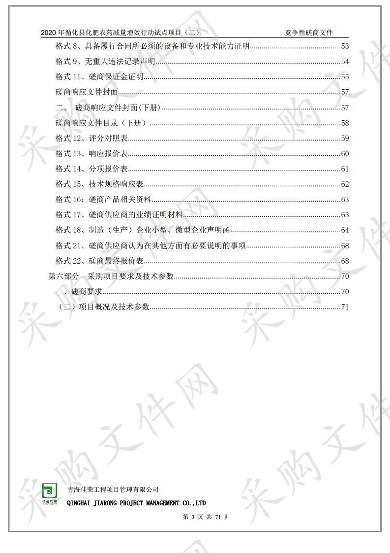 2020年循化县化肥农药减量增效行动试点项目