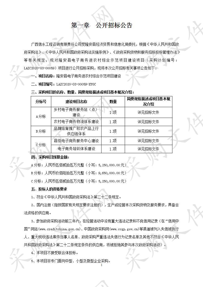 隆安县电子商务进农村综合示范项目建设