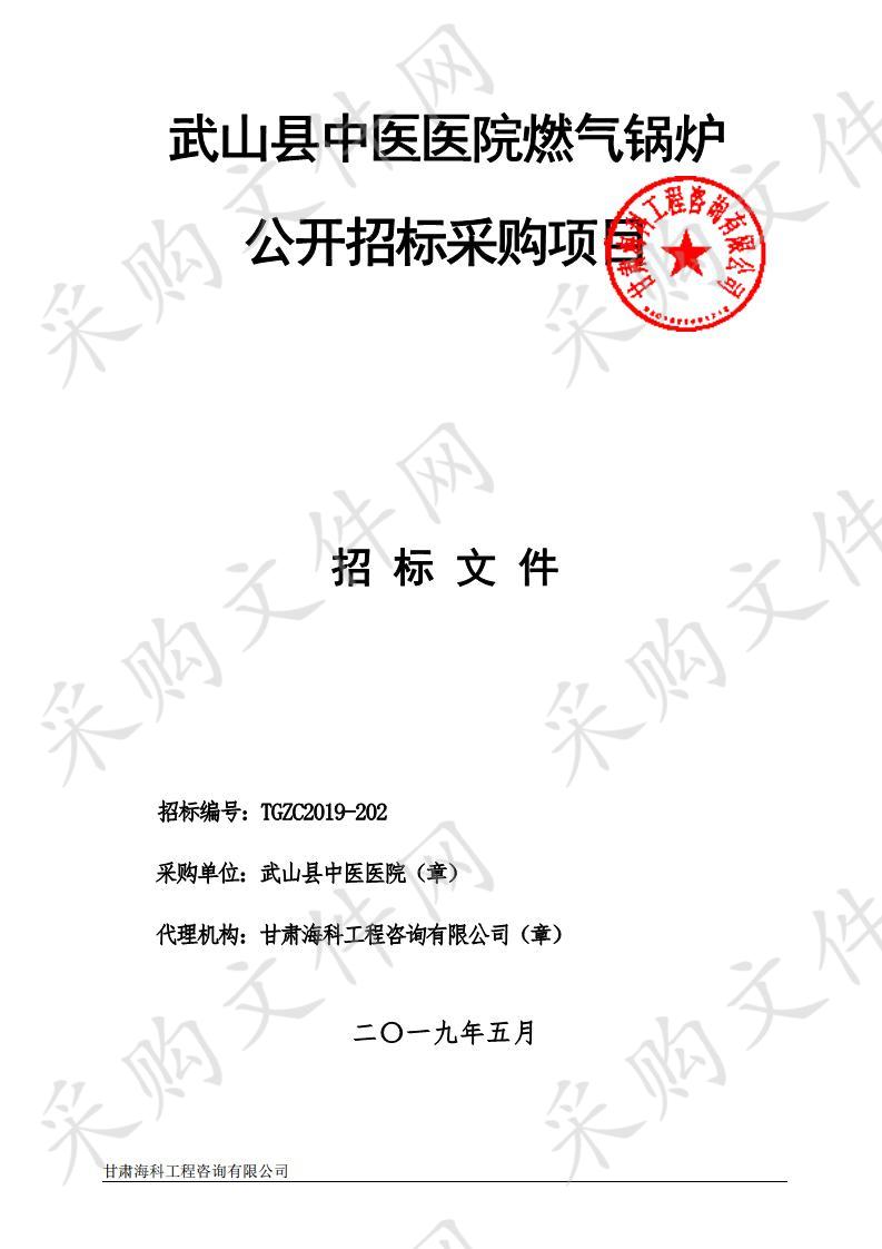 武山县中医医院燃气锅炉公开招标采购