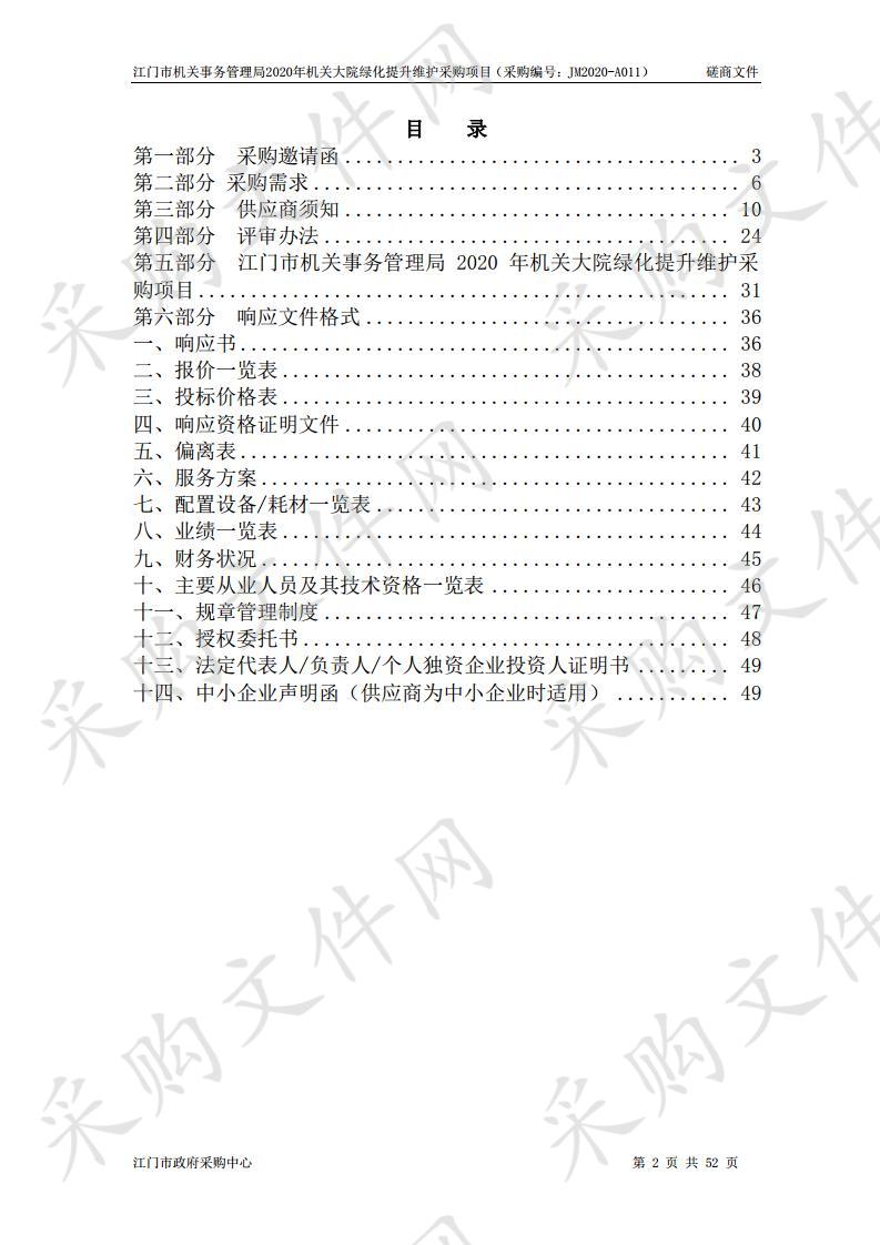 机关大院绿化提升维护项目