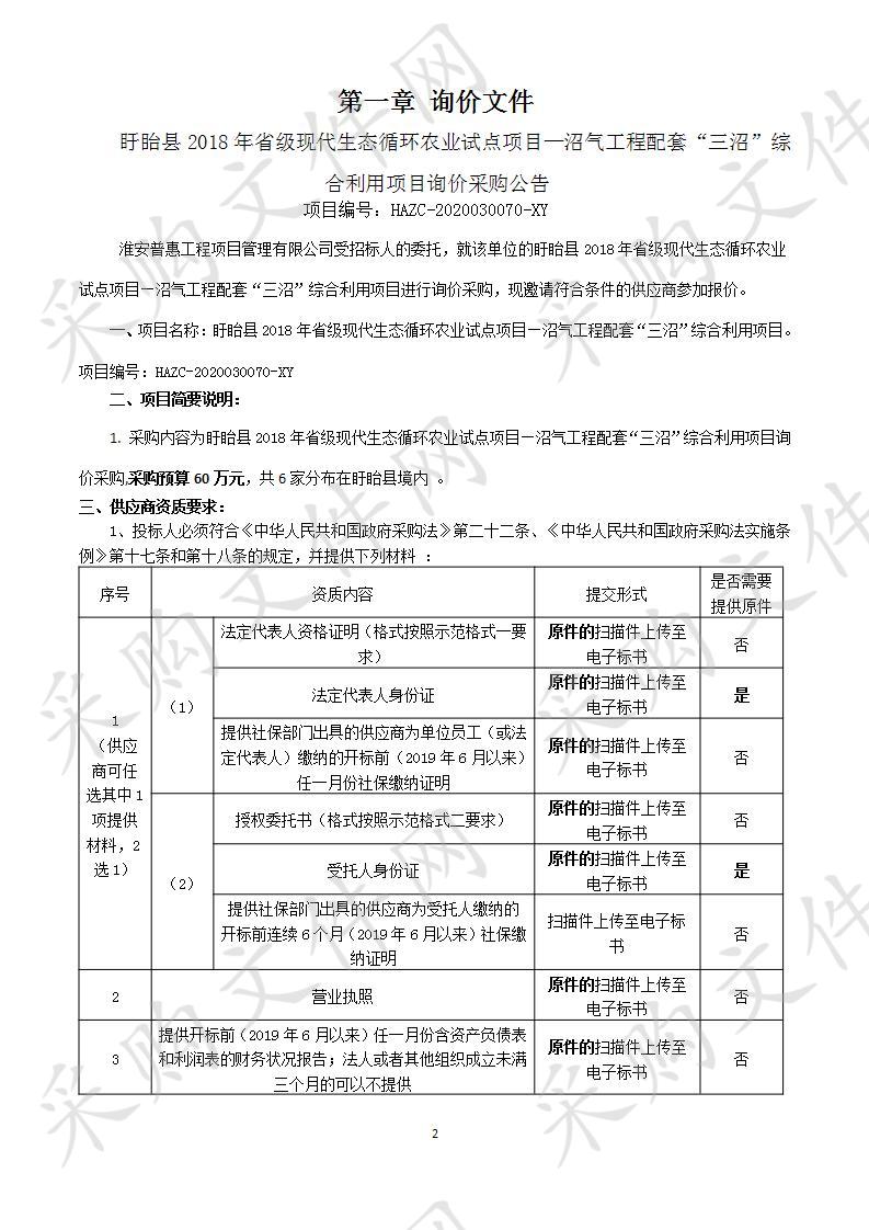 盱眙县2018年省级现代生态循环农业试点项目—沼气工程配套“三沼”综合利用项目