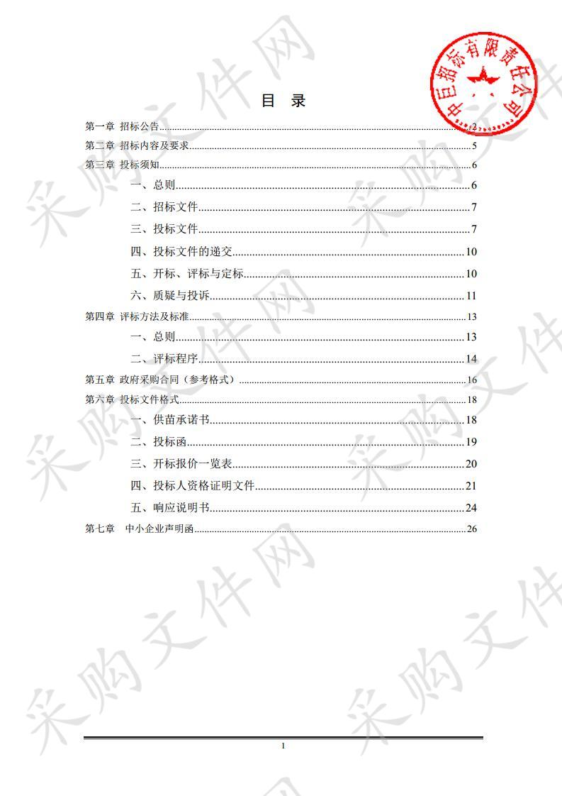 清水县果业局2019年东西协作帮扶核桃示范园建设项目六包