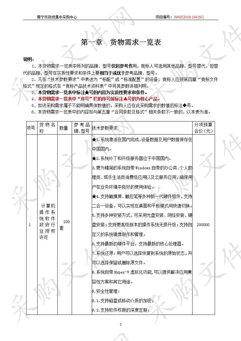 南宁市交通运输信息中心软件正版化采购