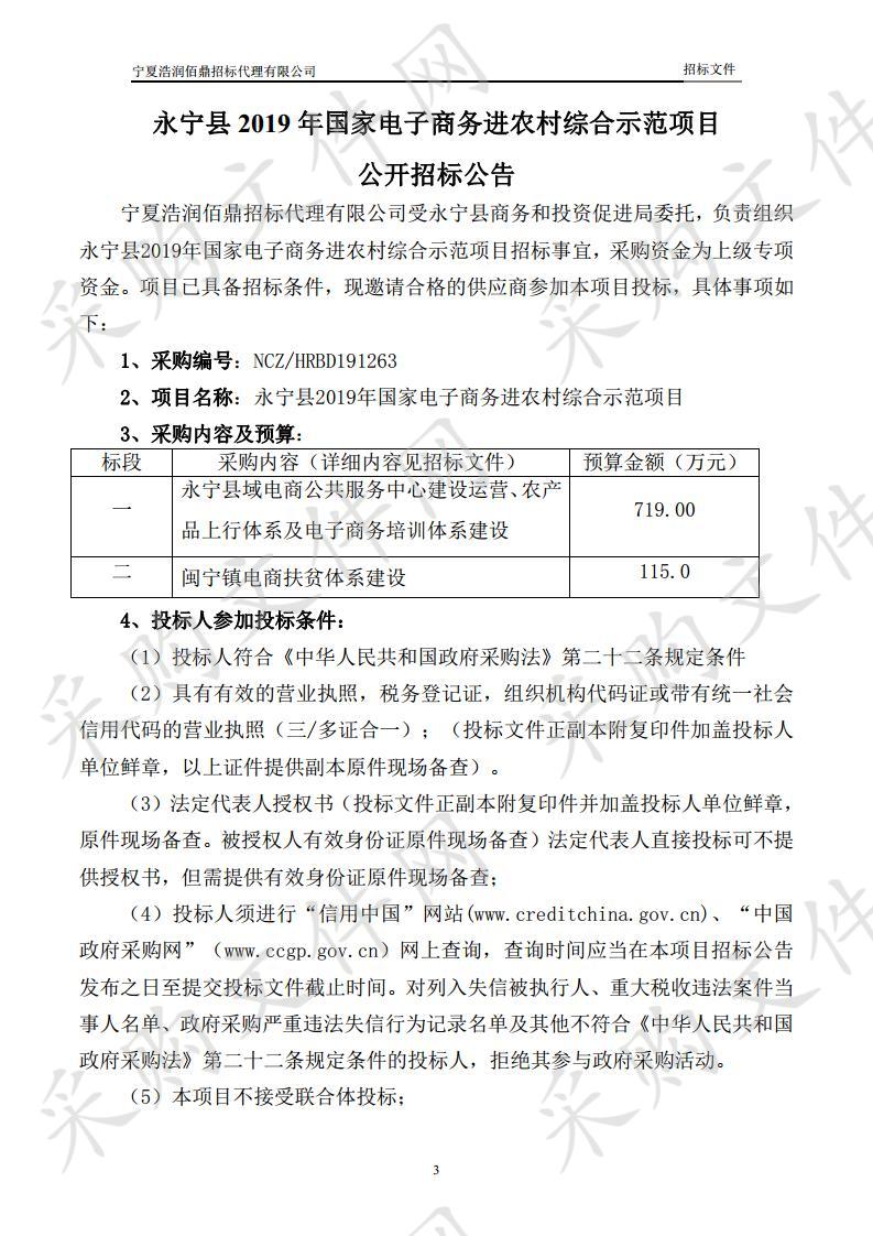 永宁县2019年国家电子商务进农村综合示范项目