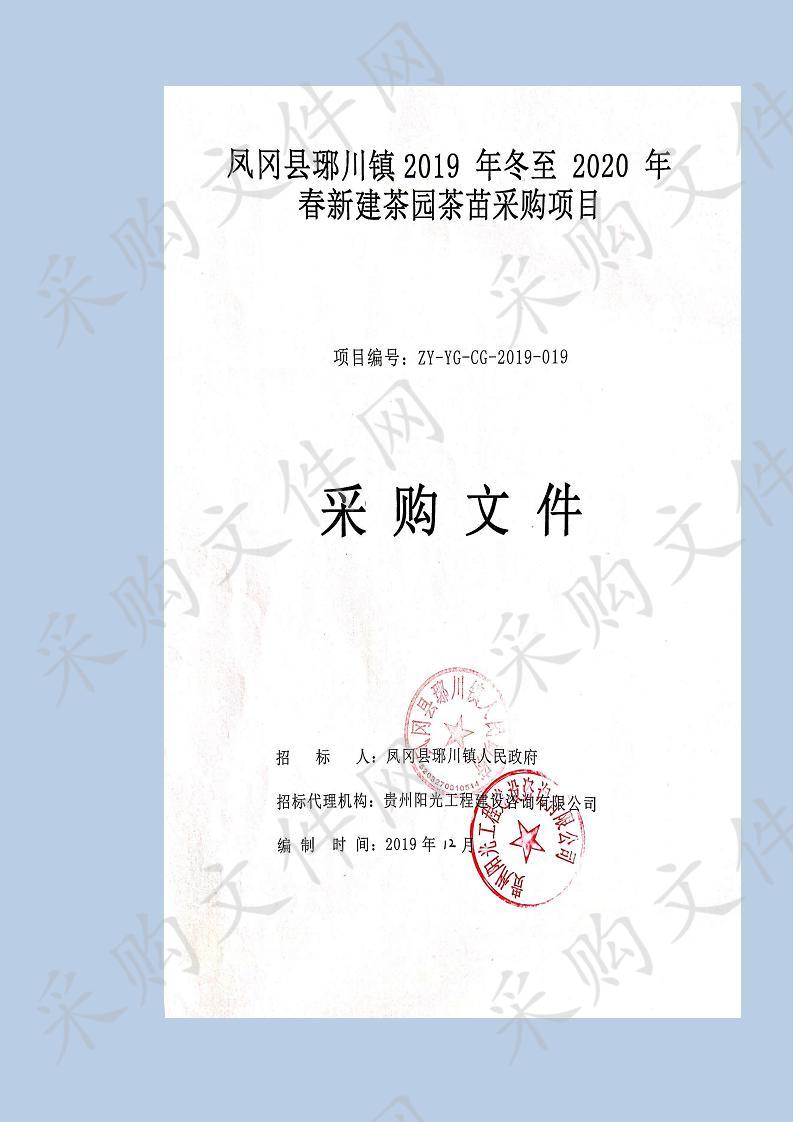 凤冈县琊川镇2019 年冬至 2020 年春新建茶园茶苗采购项目