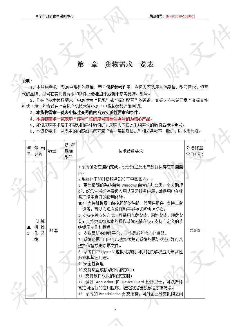 南宁市城市客运交通管理中心软件正版化采购