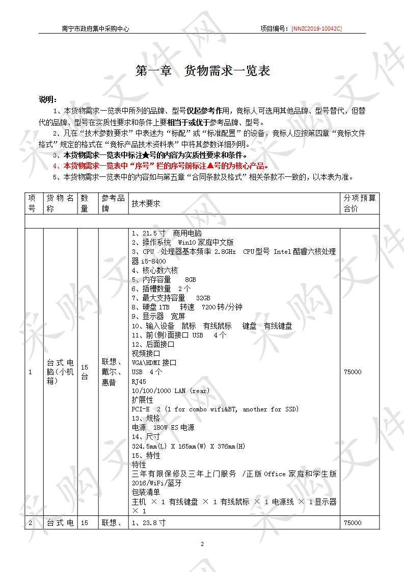 南宁市社会福利院南宁市孤残儿童特殊教育学校电脑等设备采购