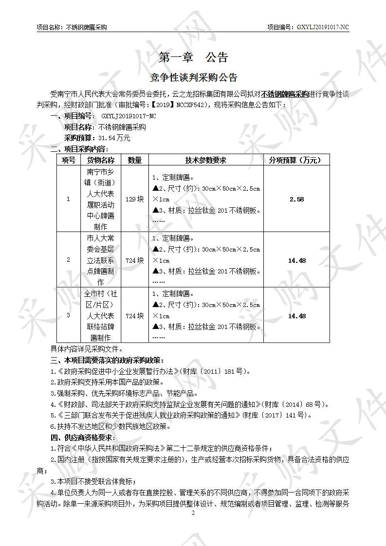 不锈钢牌匾采购