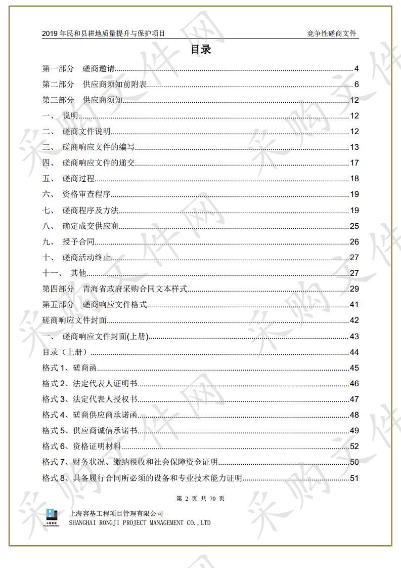 2019年民和县耕地质量提升与保护项目