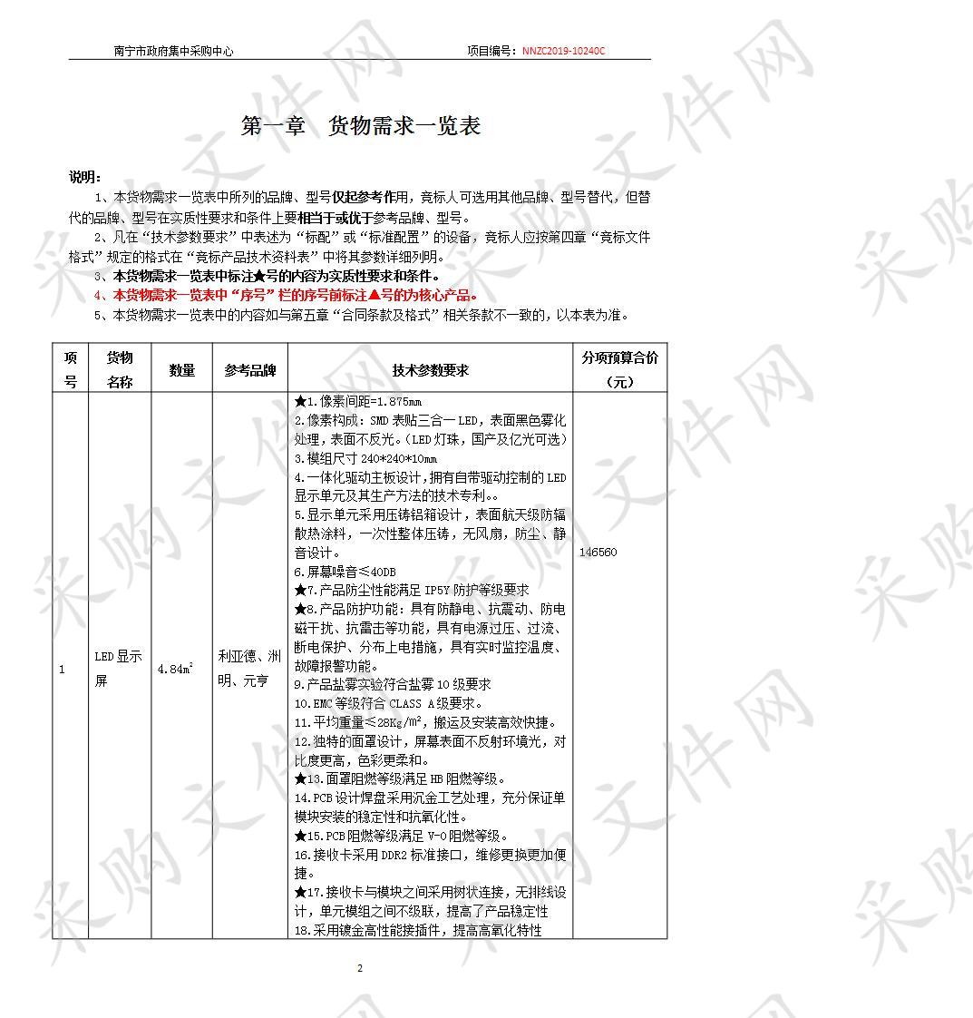 南宁市不动产登记中心LED屏幕采购