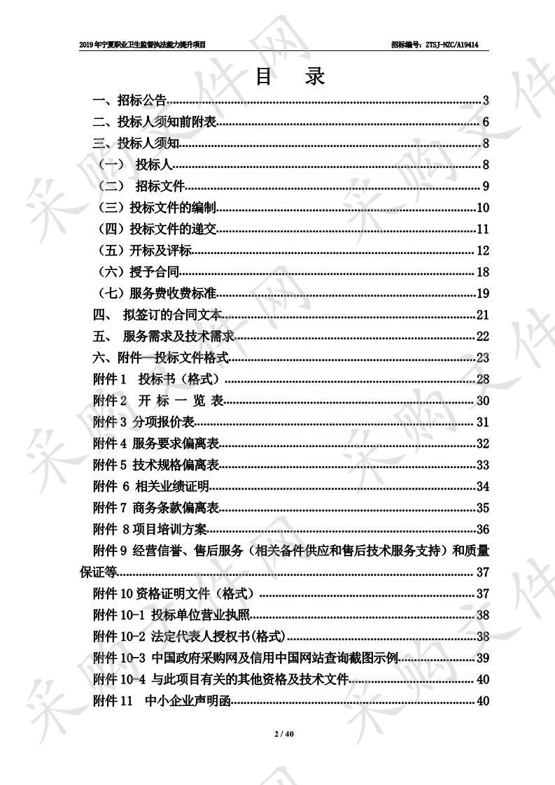 2019年宁夏职业卫生监督执法能力提升项目