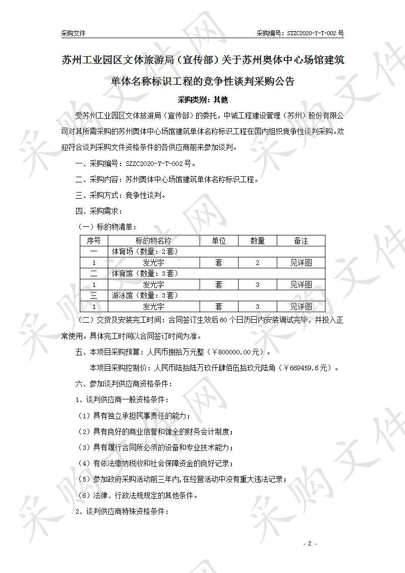 苏州奥体中心场馆建筑单体名称标识工程