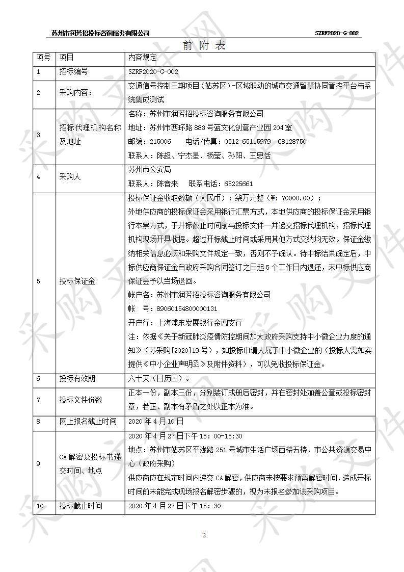 交通信号控制三期项目（姑苏区）-区域联动的城市交通智慧协同管控平台与系统集成测试