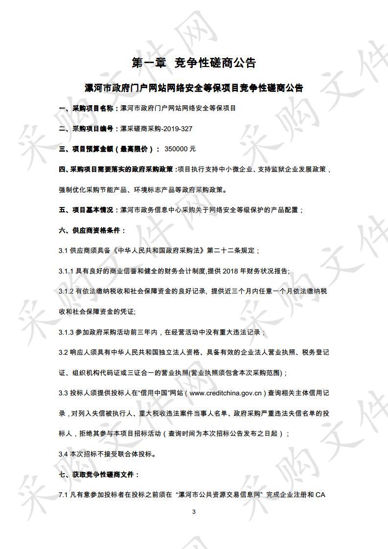 漯河市政府门户网站网络安全等保项目