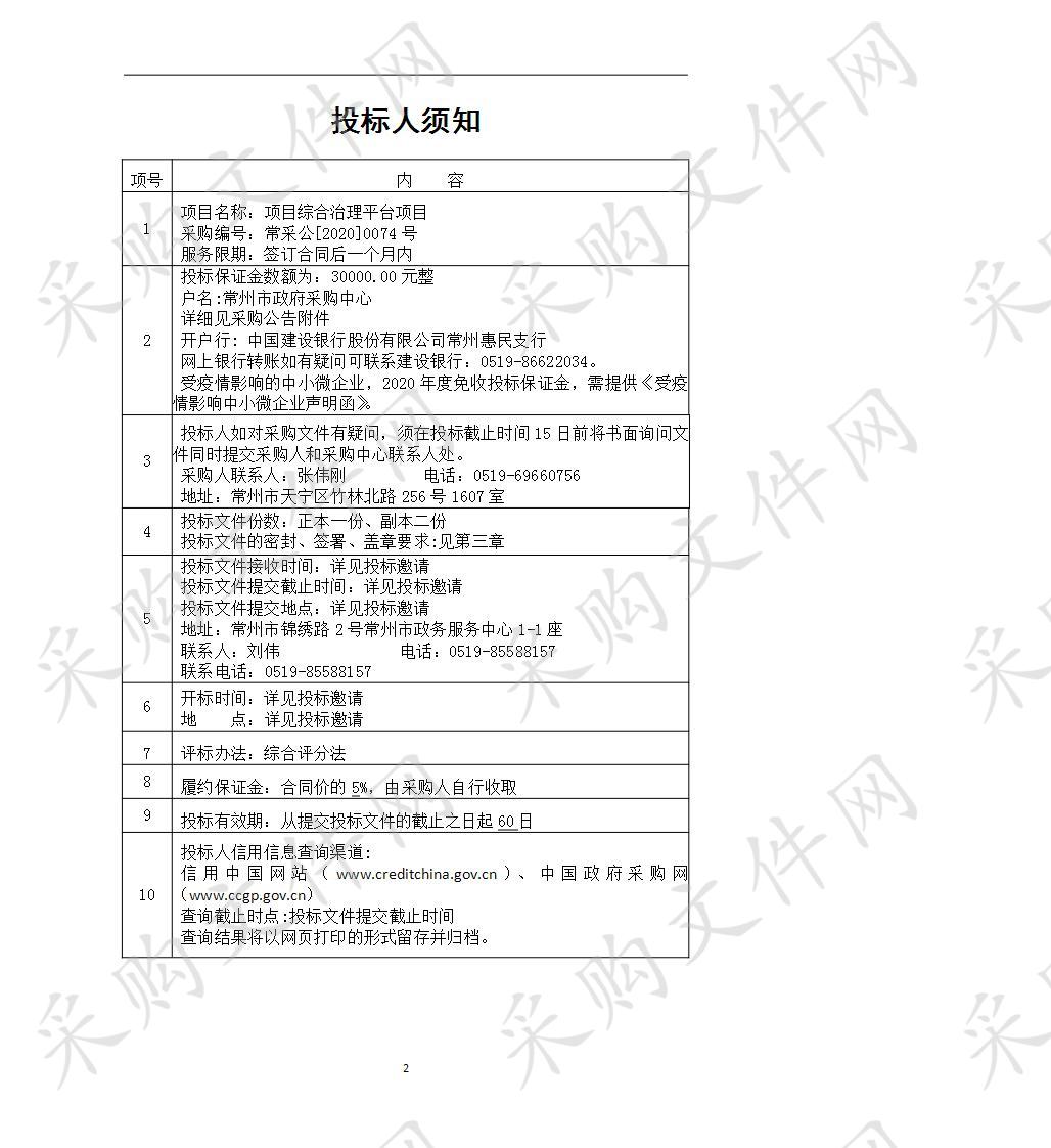 项目治理综合平台