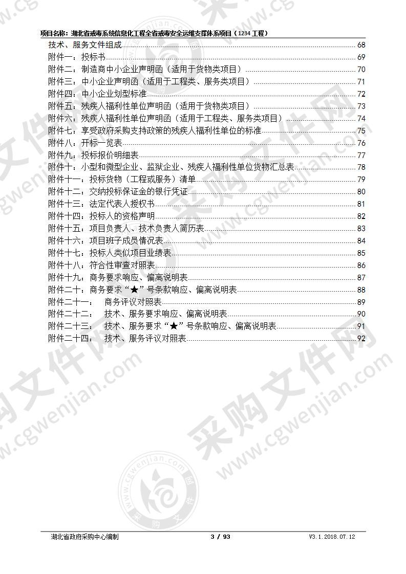 湖北省戒毒系统信息化工程全省戒毒安全运维支撑体系项目（1234工程）