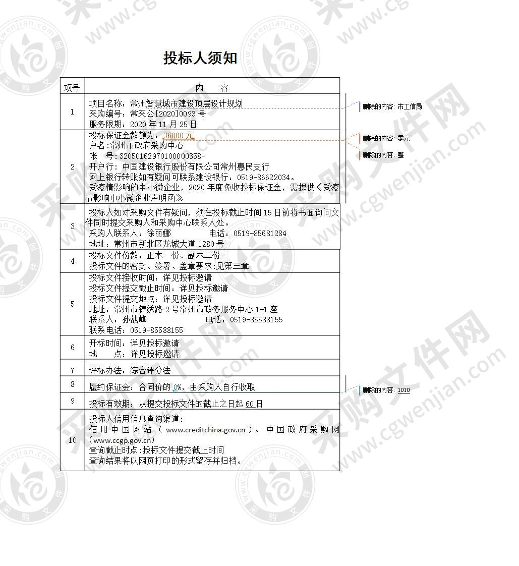 常州智慧城市建设顶层设计规划