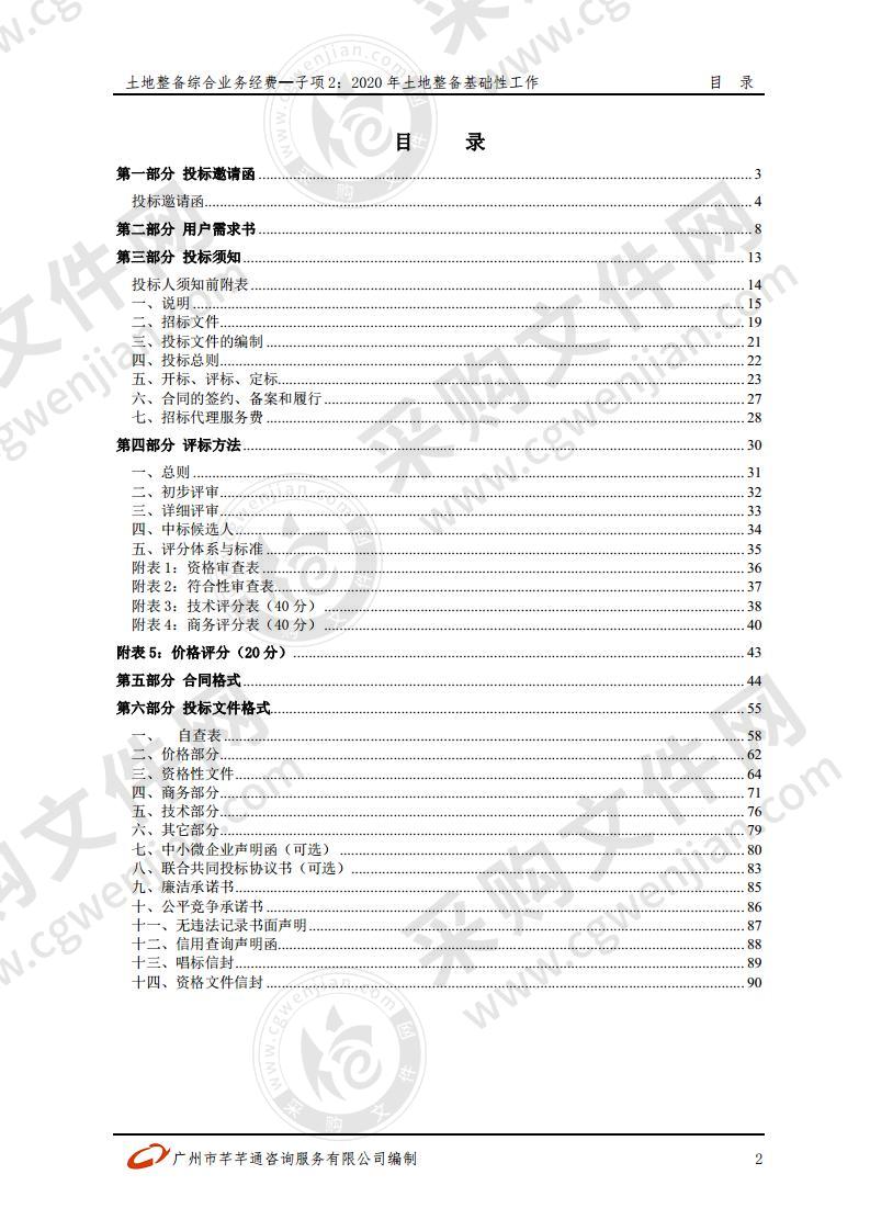 土地整备综合业务经费—子项2：2020年土地整备基础性工作