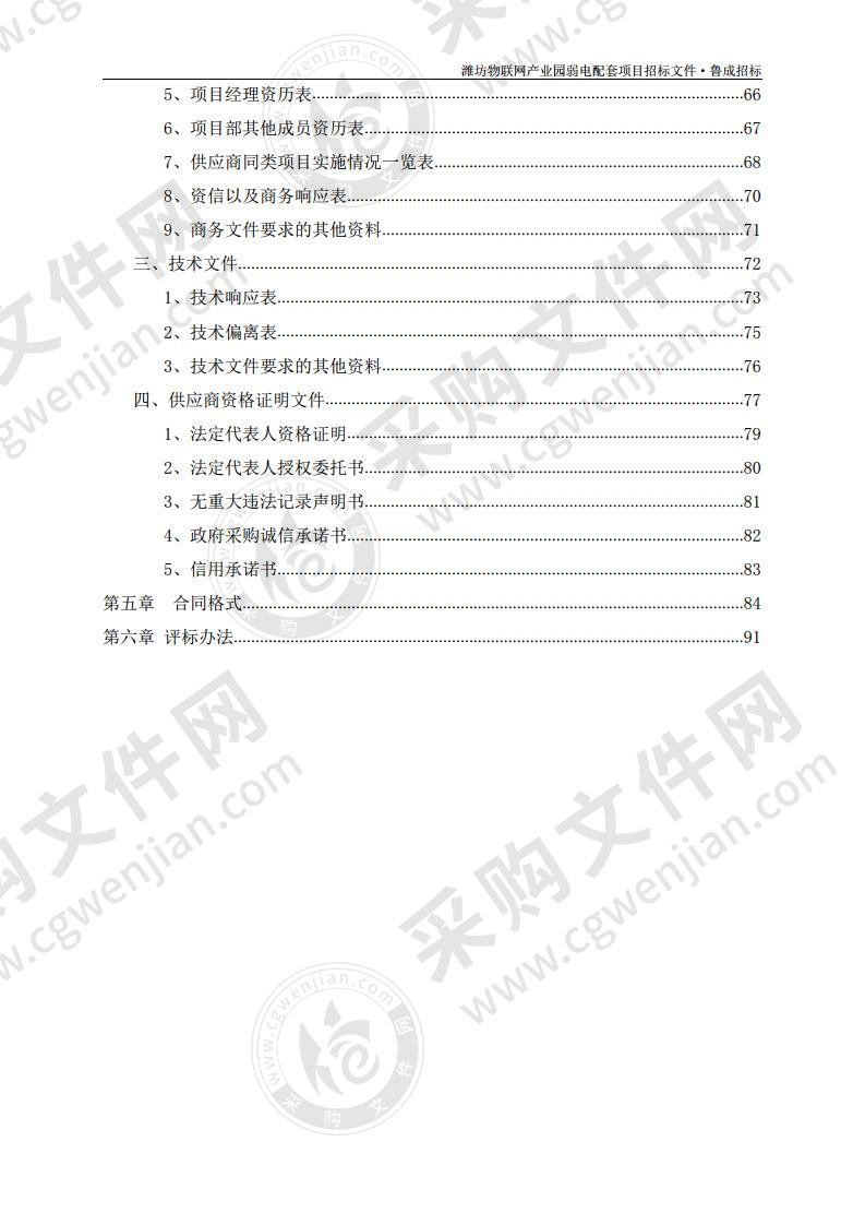 潍坊物联网产业园弱电配套项目