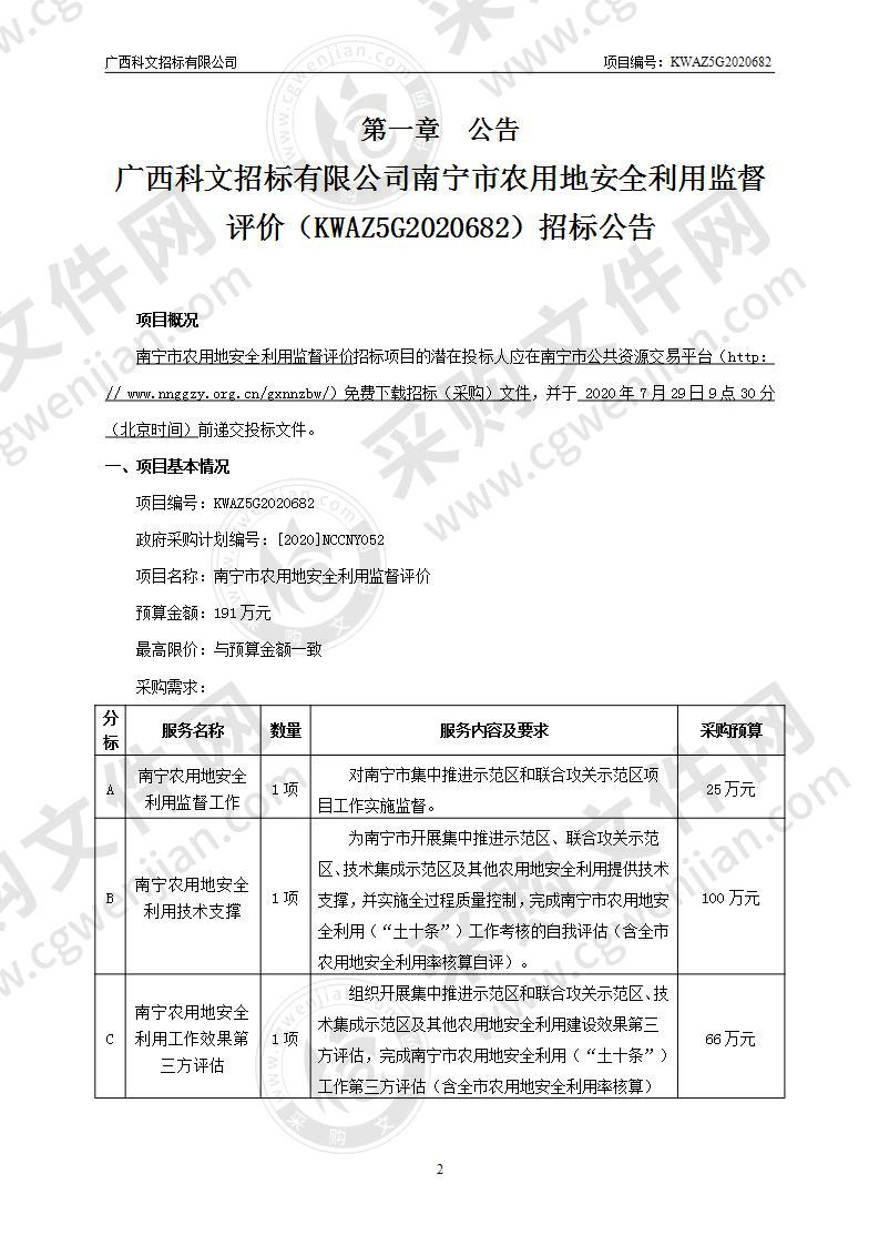 南宁市农用地安全利用监督评价（C分标）