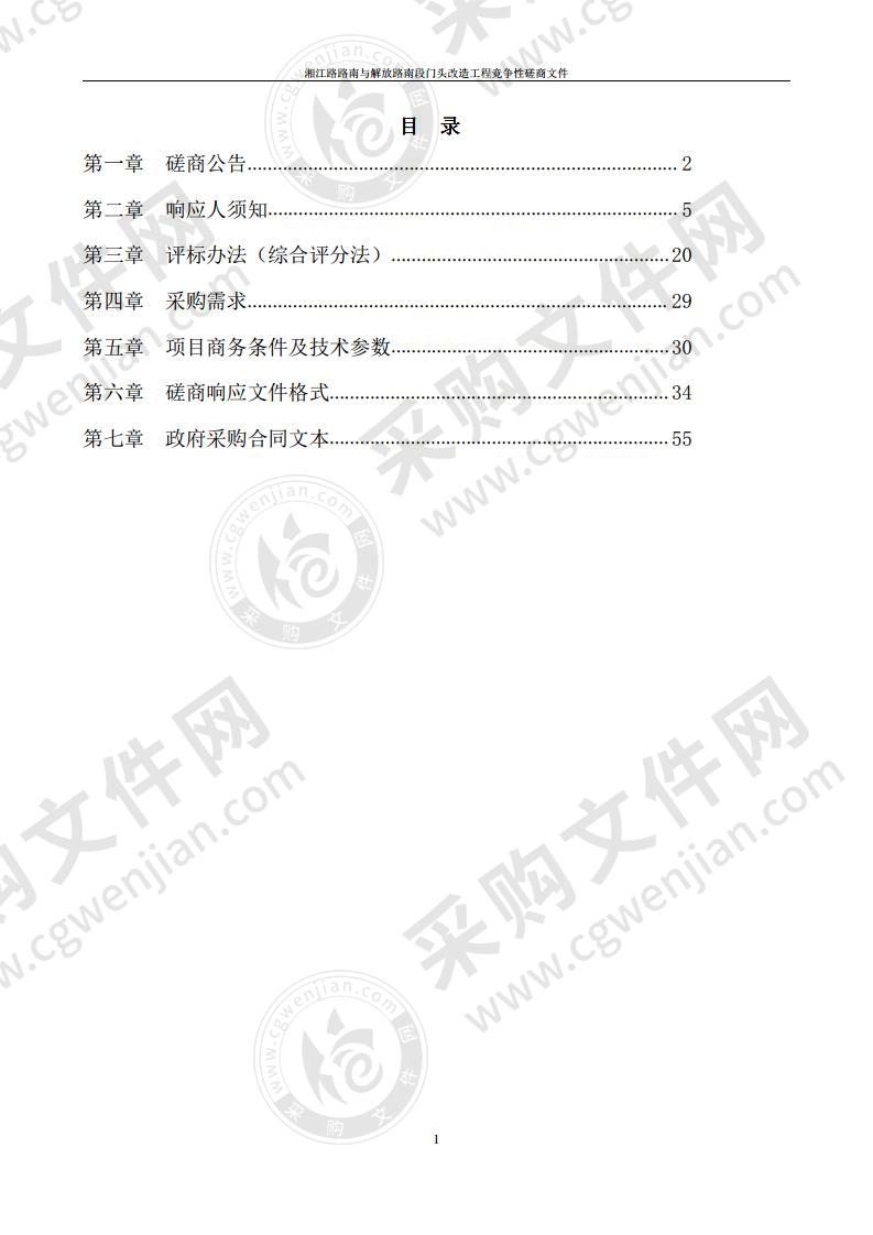 湘江路路南与解放路南段门头改造工程