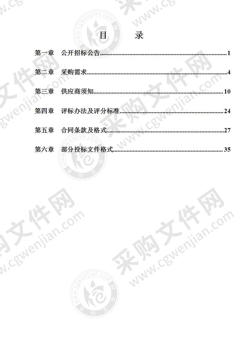 2020年重大活动环境保障项目