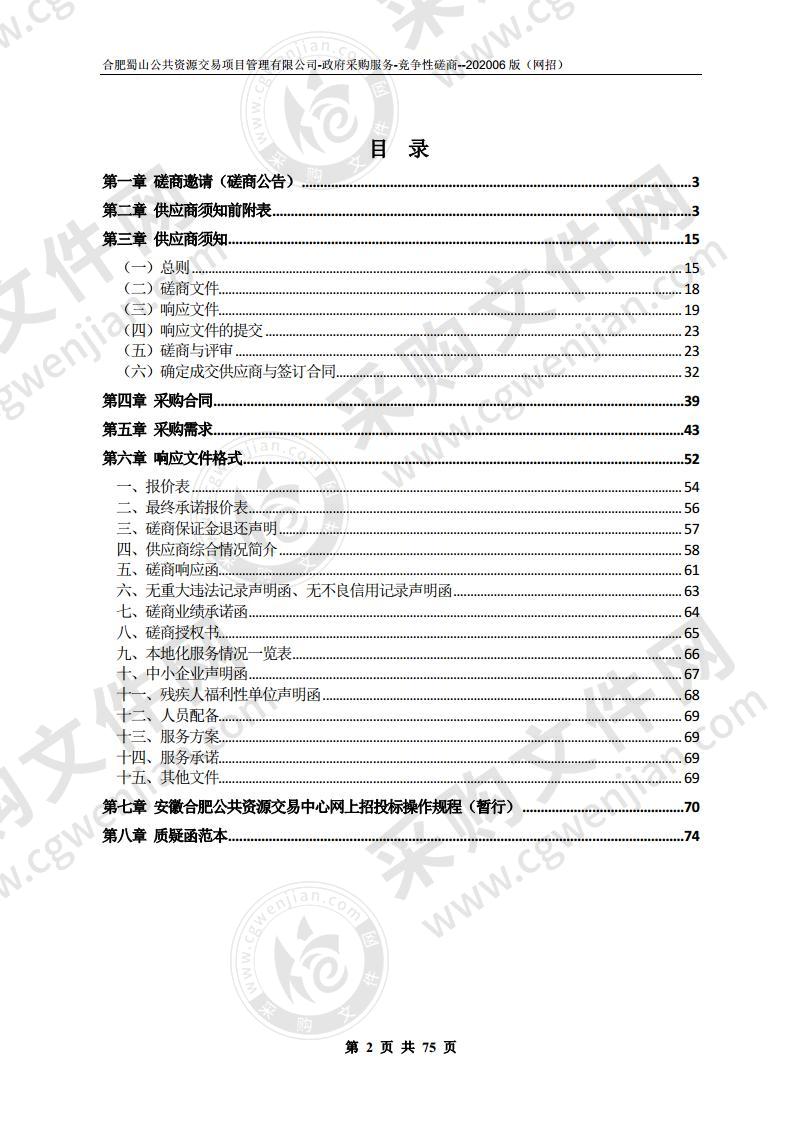 蜀山区老旧小区（化机小区、自行车厂小区、路 桥宿舍）物业服务外包