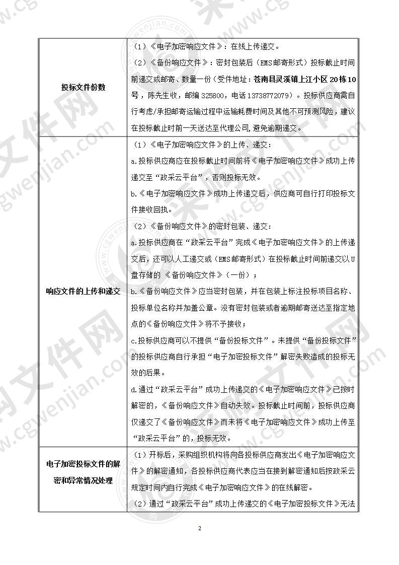 苍南县公安局2020年苍南县社会治安动态视频监控一体化改造项目