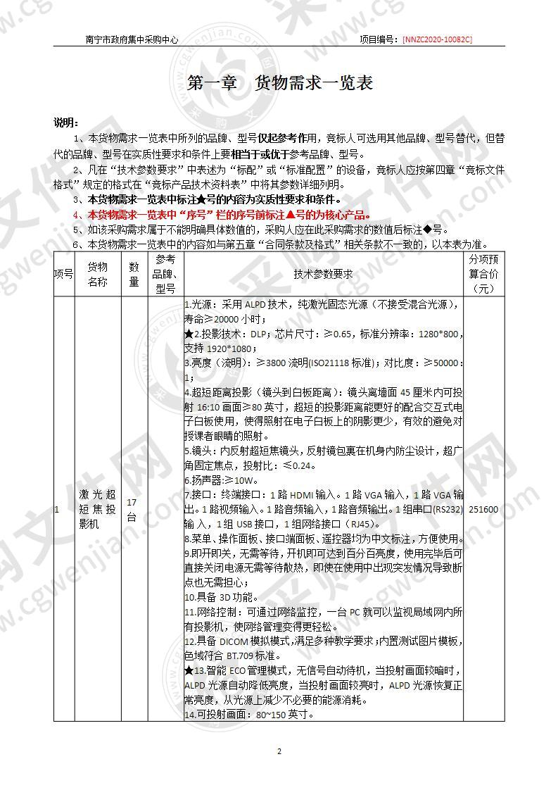 南宁市第六职业技术学校两校区多媒休教室采购