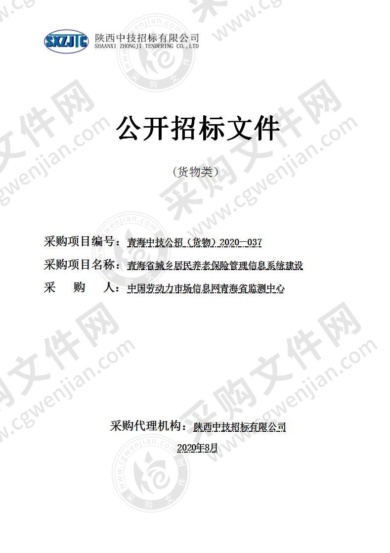 青海省城乡居民养老保险管理信息系统建设