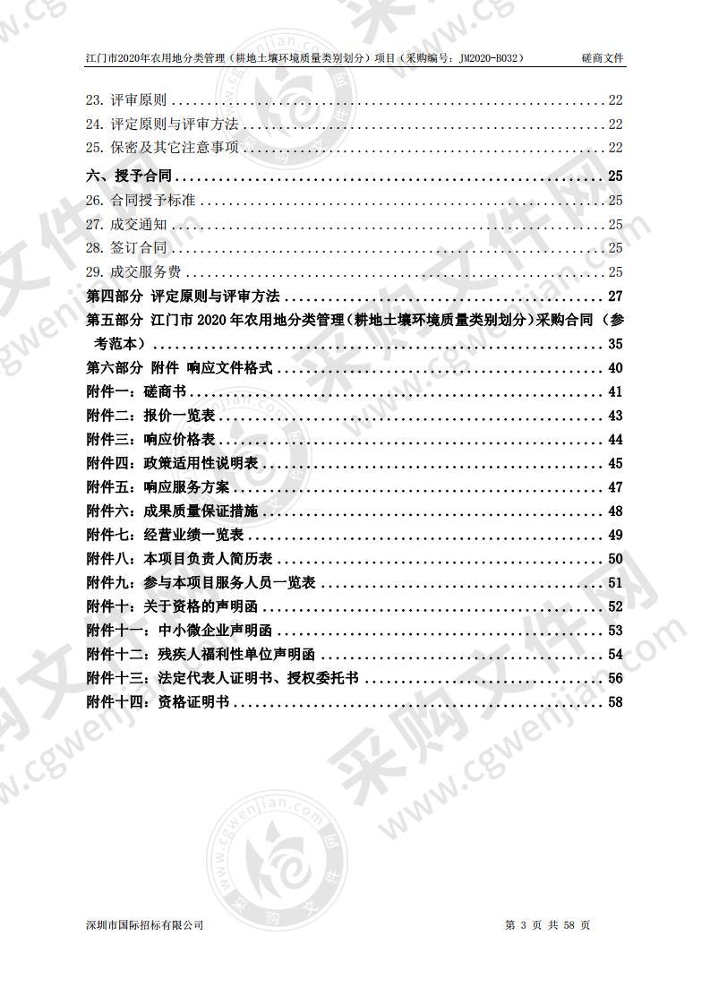 江门市2020年农用地分类管理（耕地土壤环境质量类别划分）项目