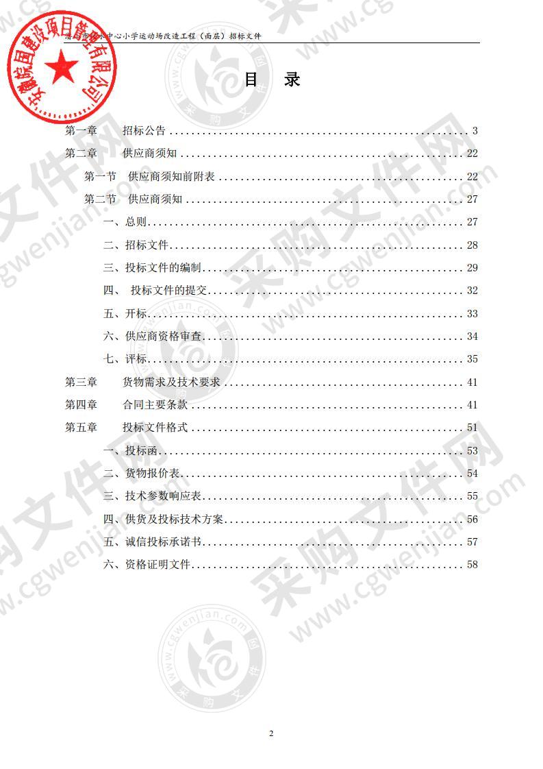 潜山市槎水中心小学运动场改造工程（面层）