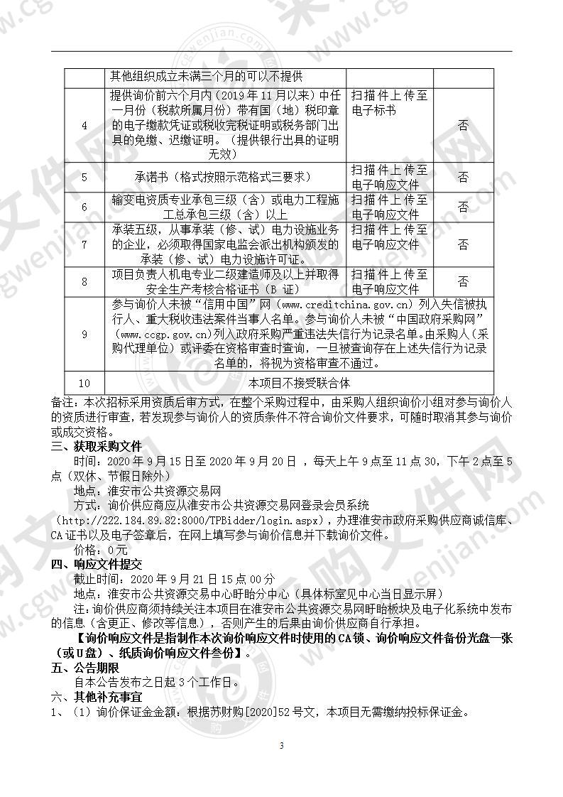 淮河镇仁集居委会稻虾综合种养基地电路设施采购安装项目