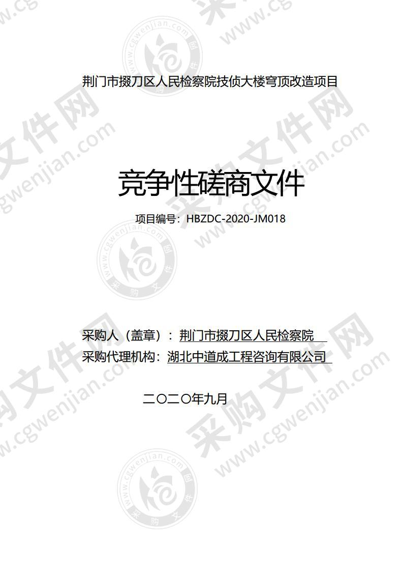 荆门市掇刀区人民检察院技侦大楼穹顶改造项目