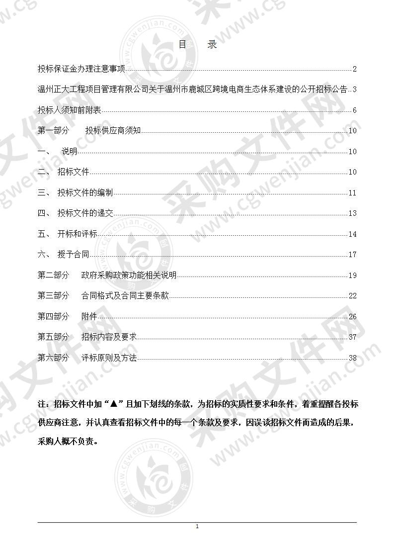 温州市鹿城区跨境电商生态体系建设项目