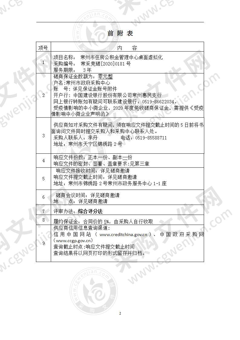 常州市住房公积金管理中心桌面虚拟化