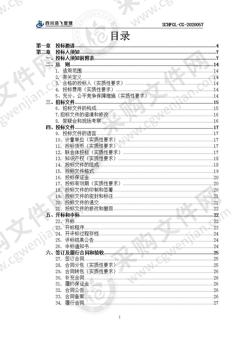 2020年食品安全抽检监测项目