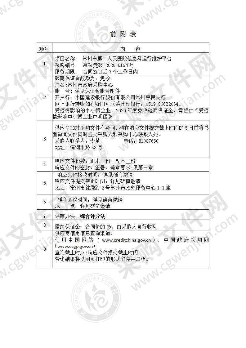 常州市第二人民医院信息科运行维护平台