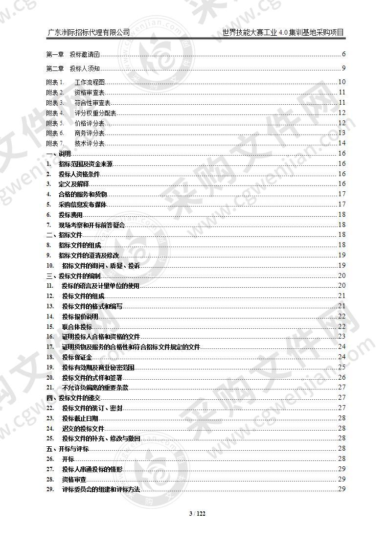 世界技能大赛工业4.0集训基地采购项目