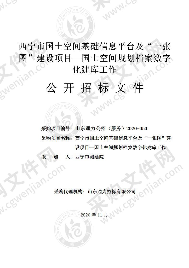 西宁市国土空间基础信息平台及“一张图”建设项目—国土空间规划档案数字化建库工作